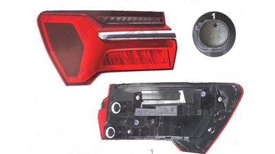 Stop spate lampa Audi A6 (C8), 03.2018-, spate, Stanga, partea exterioara; LED; cu ornament cromat, ULO