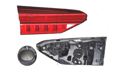 Stop spate lampa Audi A6 (C8), 03.2018-, spate, Stanga, semnalizare dinamica; partea interioara; LED; fara ornament, ULO