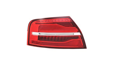 Stop spate lampa Audi A8 (D4/4f), 2015- Model Plus, S8, spate, Stanga, semnalizare dinamica; partea exterioara; LED; rosu-fumuriu, Farba