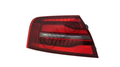 Stop spate lampa Audi A8 (D4/4f), 2015- Model Plus, S8, spate, Dreapta, partea exterioara; LED; rosu-fumuriu, Farba