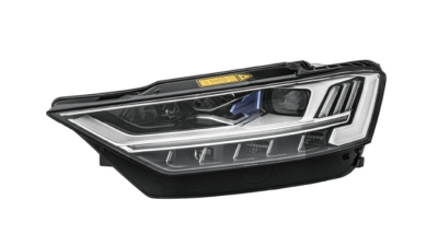 Far AUDI A8 (D5), 07.2017-, partea Stanga, HELLA, cu functie mascare faruri faza lunga; Tip=MATRIX; Laser+LED; electric; fara unitate control LED; fara ventilator racire; cu motor; LED; cu lumina viraje