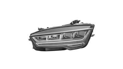Far Audi A7 (4g), 11.2014-, fata, Stanga, cu lumini pentru curbe; cu pozitie pe LED; cu LED indicator; LED; electric; fara LED controlling unit;