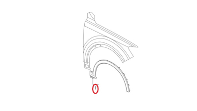 Bandou aripa Audi Q7 (4m), 06.2015-, Model S-Line, Fata, partea Dreapta, Aftermarket