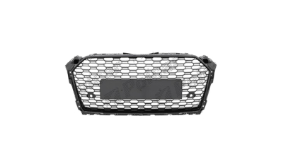 Grila masca fata AUDI A5/S5 (B8), 10.2011-08.2016,cromat, Negru stralucitor; fara emblema