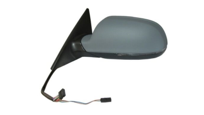Oglinda usa exterioara Audi A5/S5 (B8), 10.2011-08.2016, partea Stanga, reglare electrica; grunduit; incalzit; sticla asferica; 8 pini; cu lampa indicatoare LED, View Max