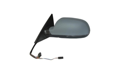 Oglinda usa exterioara Audi A5/S5 (B8), 10.2011-08.2016, partea Stanga, reglare electrica; grunduit; incalzit; sticla asferica; geam cromat; rabatabil; cu lampa indicatoare LED, SRL