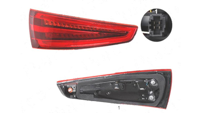 Stop spate lampa Audi Q3 (8u), 06.2011-02.2015, spate, Stanga, superior; LED, DEPO