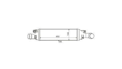 Intercooler Audi Q3 (8U), 06.2011-, motor 2.0 TFSI, benzina, 2.0 TDI, diesel, cu/fara AC, aluminiu brazat/plastic, 650x144x64 mm, J.Deus, 