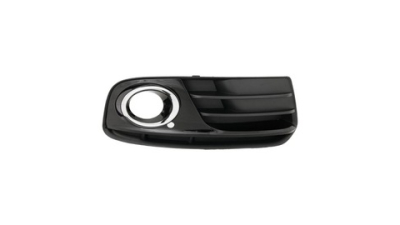 Grila bara Audi Q5 (8r) 06.2012-09.2016, Fata partea Dreapta, Cu inel cromat, negru lucios, cu gaura pentru proiector, 8R0807682JBMT