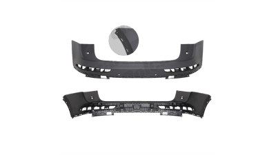 Bara spate Audi Q5 (Fy), 09.2016-11.2020, cu 2 gauri pentru Senzori de parcare (PDC); grunduit, Aftermarket