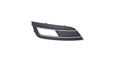 Grila bara fata Audi A4/S4 (B8), 11.2011-2016, Stanga, 8K0807681K01C, 13D127-1 insertie crom, cu gaura proiector