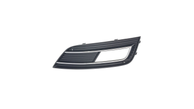 Grila bara fata Audi A4/S4 (B8), 11.2011-2016, Dreapta, 8K0807682K01C, 13D127-2 insertie crom, cu gaura proiector