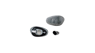 Lampa semnalizare aripa Alfa Romeo 145/146 (930), 01.99-12.00, Alfa Romeo 145/146 (930), 07.94-12.98, Alfa Romeo 155 (167), 01.92-11.97, Alfa Romeo Gtv (916c/S), 09.94-12.03, fumurie, cu suport bec, omologare ECE, Stanga