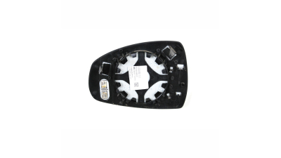Geam oglinda exterioara cu suport fixare Alfa Romeo 156 (932), 11.1997-09.2005, partea Stanga, incalzit; sticla asferica; geam albastru, Aftermarket