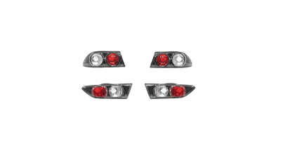 Set stopuri tuning ALFA ROMEO 156 (932), 11.1997-08.2003, Taiwan, partea stanga+dreapta, negru, transparent; cu lampa interioara;