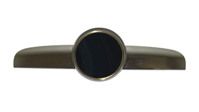 Ornament grila radiator Alfa Romeo 147 (937), 10.2004-2006, Cromat, Cu Locas Pentru Emblema, 0156058943; 156058943