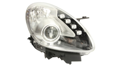 Far Alfa Romeo Giulietta (940), 05.2010-, partea Dreapta, bi-xenon; cu sistem iluminat in curba; cu lumina timp de zi tip LED; D1S+H1+LED; electric; cu bec descarcare in gaz; cu transformator; cu motor, MAGNETI MARELLI (AL - AUTOMOTIVE LIGHTING)