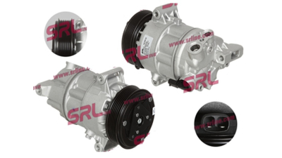 Compresor aer conditionat Alfa Romeo Giulietta (940), 2010-, motorizare 1.6 JTDm 77/88kw, 2.0 JTDm 100/103/120/125kw, diesel, rola curea 110 mm, 6 caneluri, tip Delphi/Harrison: CVC6