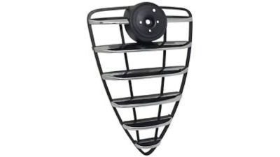 Grila radiator Alfa Romeo Mito (955), 07.2008-2013, parte montare Grilaj masca fata centrala, neagra cu ornament cromat, 142505-1, Aftermarket