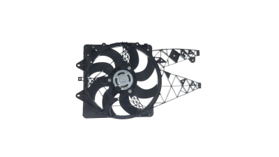 GMV radiator electroventilator Alfa Romeo Mito/Mito Qv (955), 2008-,  1,3 Multijet, 1,4 ; 1,4 Tb Multiair ; 1,4 T-Jet ; 1,6 Jtdm Benzina/Diesel,  360W/405mm , 2+2 pini, cu rezistenta, DENSO