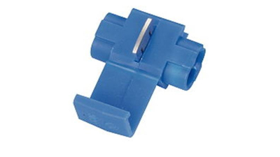 Papuci electrici izolati, tata, albastru rotund, 4 mm, lungime 20 mm, crimpat, 1560, 10 terminale la blister Carpoint