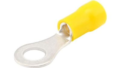 Papuci electrici izolati, galben cu Inel, 4,3 mm, lungime 26,50 mm, crimpat, 674, 10 terminale la blister Carpoint