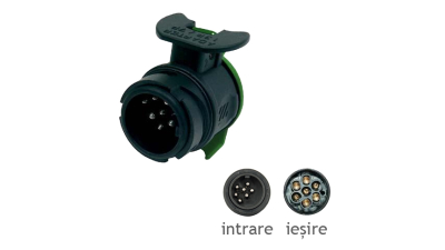 Adaptor remorca auto BestAutoVest plastic de la 13 la 7 pini Model mic
