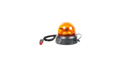 Girofar auto Automax 12V/ 24V, orange cu bec LED, fixare magnetica, cu acumulator, cu telecomanda