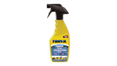 Solutie Anti Ploaie Rain-X Tratament plastic ( acril, plexiglas, policarbonat) pentru alunecarea apei cu pulverizator, 500 ml - ideal pentru vizor casca MOTO, ochelari, parbrize motociclete si parbrize barci