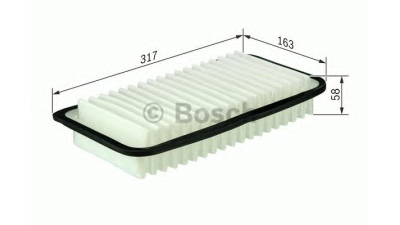 Filtru aer BOSCH 1987429183  Toyota Corolla Verso (Zde12, Cde12) Avensis (T25) Avensis Combi (T25) Avensis Limuzina (T25) Corolla (Zze12, Nde12, Zde12) Corolla Verso (Zer, Zze12, R1) Corolla Combi (E1