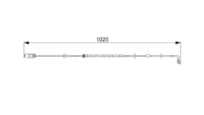 Senzor uzura placute frana BOSCH 1987473026 spate Bmw X5 (E70) X6 (E71, E72)