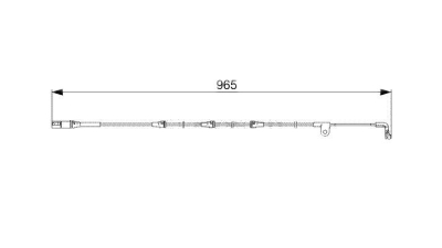 Senzor uzura placute frana BOSCH 1987473027 fata Bmw X5 (E70) X6 (E71, E72)