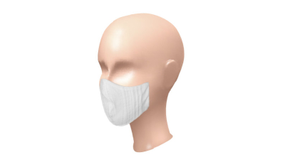 Masca de protectie faciala reutilizabila din material , Masca praf protectie pentru gura si nas, triunghiulara