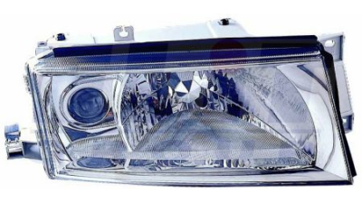 Far Skoda Octavia 1 2000-2011 model 1U2/1U5 Sedan/Hatchback/Combi/Tour , partea Dreapta, fara lampa ceata, tip bec H4, electric, fara motoras, DEPO