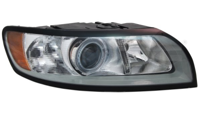 Far Volvo S40 / V50 (MS/MW) 04.2007-05.2012 TYC partea Dreapta electric cu motoras tip bec H7+H9