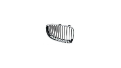 Grila radiator Bmw Seria 1 (E81/E82/E87/E88), 2007-10.2013, dreapta, crom/crom/negru, 51137179656, 200105-8