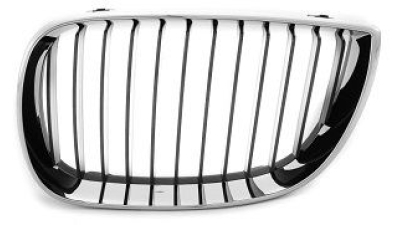 Grila radiator Bmw Seria 1 (E81/E82/E87/E88), 09.2004-10.2013, stanga, 51137077129, 2001051J, deschisa