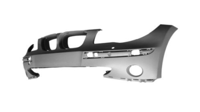 Bara fata Bmw Seria 1 (E81/E82/E87/E88), 09.2004-10.2013, grunduita, cu locas pentru proiectoare,cu gauri pentru spalatoare faruri, 51117151823