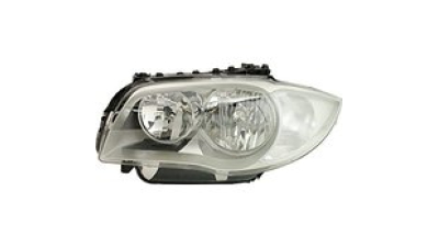 Far Bmw Seria 1 (E81/E82/E87/E88), 09.2004-02.2007, electric , tip bec H7+H7 , fara motoras, omologare ECE, 63126924485; 6924485; 89310915, Stanga