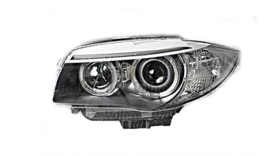 Far Bmw Seria 1 (E81/E82/E87/E88) 03.2011-10.2013, Stanga, tip bec D1S, reglare electrica, fara balast, cu motoras, fara becuri, cu lumini de zi, Valeo, 63117273831, 63117273831