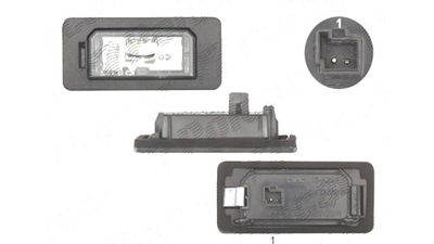 Lampa numar Bmw Seria 1 (E82/E88), 01.2007-10.2013 Model Cabrio, Coupe, spate, Stanga = Dreapta, LED; omologare: ECE/SAE, DEPO