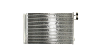 Condensator climatizare BMW Seria 1 E87/E81, 03.2005-09.2012, motor 3.0 R6, 190 kw/195kw benzina, 130i, cutie manuala/automata, full aluminiu brazat, 625(580)x397(385)x16 mm, cu uscator si filtru integrat