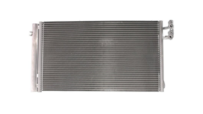 Condensator climatizare BMW Seria 1 E87, 11.2003-09.2012, motor 2.0 d, 90 kw diesel, 118d; cutie manuala, full aluminiu brazat, 620(580)x338x16 mm, cu uscator si filtru integrat