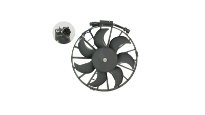 GMV radiator electroventilator Bmw Seria 3 E30, 1981-1993 ( 316, 316i, 318i, 318is, 320i, 323i, 324d, 324td, 325e, 325i/Ix), Motorizare 1.8; 2.0; 2, 0 R6; 2, 3; 2, 4d; 2, 4td; 2, 5 R6; 2, 7 R6 Benzina/Diesel, dimensiune 330W/350mm, 3 pini, AC f