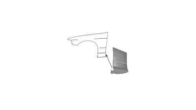 Segment reparatie aripa fata Bmw Seria 3 E36, 1990-2000 Partea Dreapta Fata, 4 usi , fara model coupe