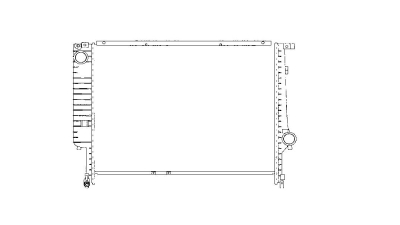 Radiator racire BMW Seria 3 E36, 11.1990-01.1998, 325td, motor 2.5 TD, 85 kw, diesel, cutie manuala/automata, fara AC, 550x408x32 mm, SRLine, aluminiu brazat/plastic 