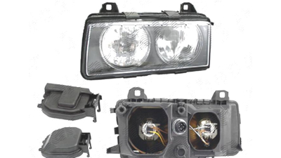 Far Bmw Seria 3 (E36), 1995-03.2000 (Fara Compact), fata, Stanga, H7+H7+W5W; manual, DEPO