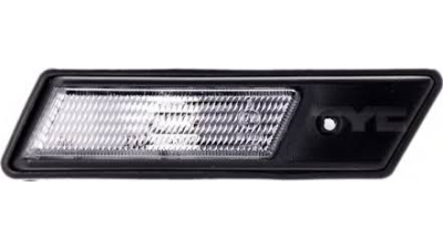 Lampa semnalizare aripa Bmw Seria 3 (E30), 10.87-04.1994, Bmw Seria 3 (E36), 12.1990-1995, Bmw Seria 5 (E34), 12.1987-06.96, Bmw 6 (E24), 08.78-12.89, Bmw Seria 7 (E32), 07.86-04.1994, alba, fara suport bec, omologare ECE, 82199404387; 82199404391, Stanga