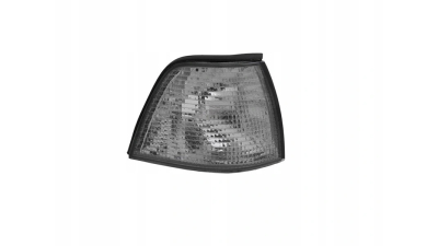 Lampa semnalizare fata BMW Seria 3 E36, 12.1990-03.2000 Sedan, Compact, Combi, partea Dreapta, fumurie, fara suport becuri, cu insertie galbena, tuning, TYC