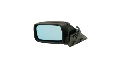 Oglinda exterioara Bmw Seria 3 (E36) 12.1990-03.2000 partea stanga Best Auto Vest Albastra Asferica Carcasa Neagra, modele cu 4 usi